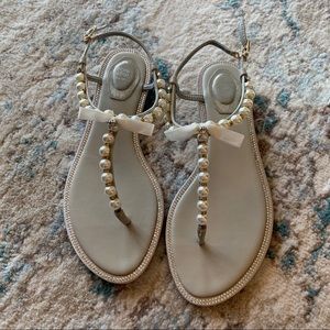 Pearl Silver Sandal Size 8.5